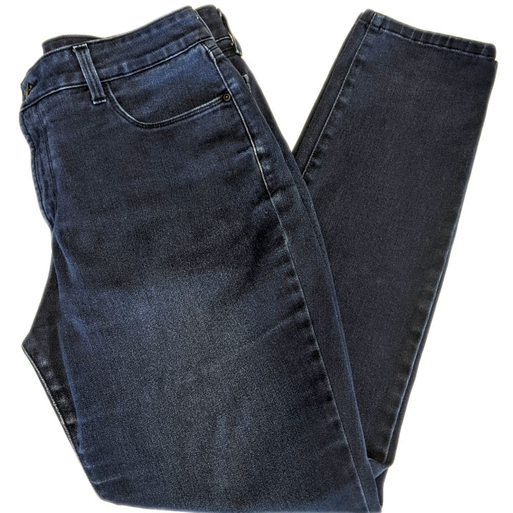 NYDJ (Not Your Daughter's Jeans) dark blue wash legging jeans, size 14